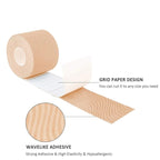 3pcs Muscle Tape Physiotherapy Sports Tape Basketball Knee Bandage, Size:, 2.5cm x 5m, 3.8cm x 5m, 5cm x 5m