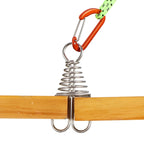Outdoor Barracks Octopus Buckle Camping Deck Nail Stainless Steel Fixed Tent Rope Buckle, Octopus Buckle