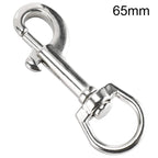 Stainless Steel Swivel Single Hook Pet Leash Hook, 65mm, 70mm, 80mm, 90mm, 100mm, 115mm, 120mm