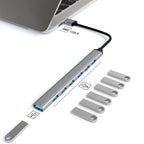 7 in 1 USB3.0 Docking Station Laptop Multifunctional HUB, USB Interface, Type-C Interface