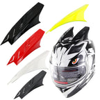 1 Pair Motorcycle Helmet  Horns Plastic Paste Decoration, Dumb Black, Shiny Black, Red, Yellow, White