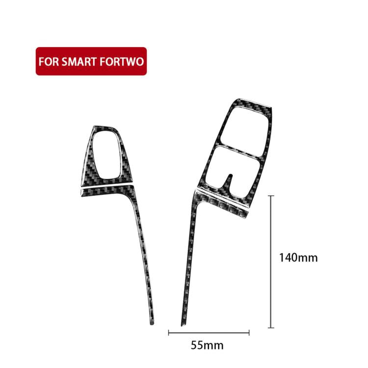 For 2011-2015 Mercedes-Benz Smart Right-hand Drive 4pcs /Set Type A Door Lift Stickers, Right-hand Drive