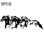 5PCS FGM-002 Carving Reflective Stickers Galloping Horse Car Body Sticker, Galloping Horse