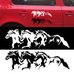 5PCS FGM-002 Carving Reflective Stickers Galloping Horse Car Body Sticker, Galloping Horse