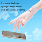 FSN02 1pair UV Resistant Ice Silk Breathable Cool Non-Slip Cycling Driving Thin Gloves, Free Code