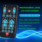 M10  Mobile Computer Sound Card Mini Voice Changer K Song Recording Bluetooth Voice Changer, M10