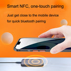 T40 2 In 1 Bluetooth 5.1 Receiver NFC Transmitter Car AUX Adapter, T40 2 In 1