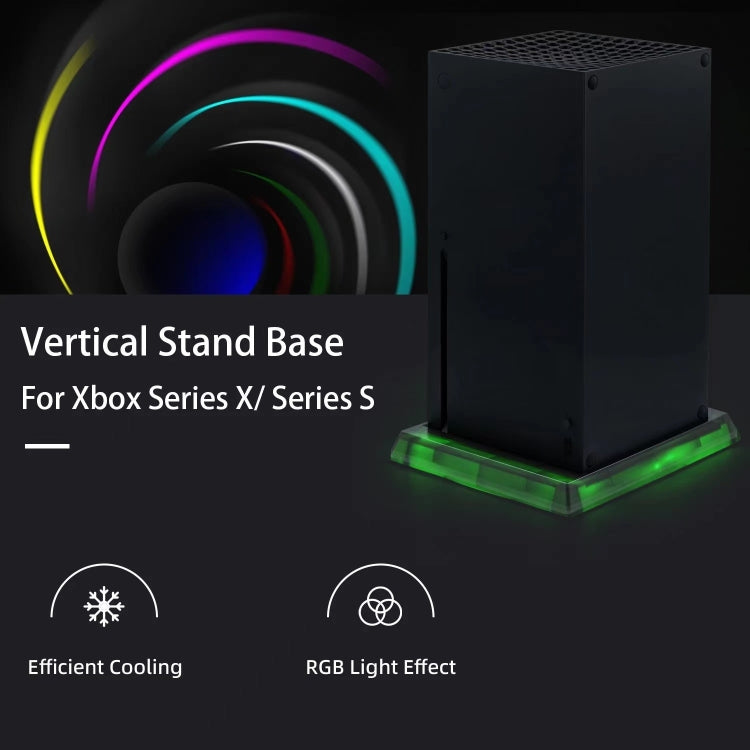 Game Console Symphony Cooling Base For Microsoft XBOX Series X/S, Cooling Fan-Ordinary), RGB Cooling Base