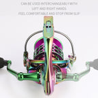 Colorful Metal Fish Line Wheel Long Throw Sea Rod Spinning Wheel, SK1000, SK2000, SK3000, SK4000, SK5000, SK6000