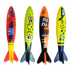 Large Torpedo Diving Swimming Pool Toys Children Summer Water Toys, 4PCS Torpedo, 5PCS Diving Stick, 3PCS Octopus, 4PCS Hard Ring, 4PCS Soft Ring, 3PCS Small Seaweed, 3PCS Big Seaweed, 8PCS Small Stones (large), 8PCS Big Stones (small), 4PCS Sea Horses...
