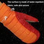 FLYING TERN 307 Outdoor Sports Fleece Waterproof Wear-resistant Children Gloves, Orange, Lake Blue, Reflective Silver, White