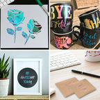 Candy -Colored Pharomsurium Self -Adhesive PVC Vinyl  Craft Sign Making, 30 x 50cm, 30 x 100cm