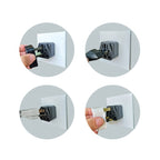 2 PCS WY-7 10A 250V UK Plug Converter, WY-7 Black, WY-7 White