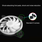 Computer CPU RGB luminous Radiator, 1 Fan+Remote Control, 2 Fans+Remote Control, 3 Fans+Remote Control, 4 Fans+Remote Control, 5 Fans+Remote Control, 6 Fans+Remote Control, 7 Fans+Remote Control, 8 Fans+Remote Control