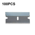 100 PCS A25 Car Film Mobile Phone Screen Auxiliary Tool Single Sided Stainless Steel Blade, 100 PCS