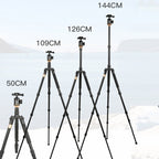 QingZhuangShiDai Q999S Portable Projector Photography Camera Live Gimbal Tripod, Q999S(Black)
