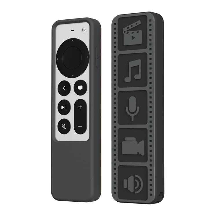 Silicone Remote Controller Waterproof Anti-Slip Protective Cover For Apple TV 4K 2021, (Gray White), (Luminous Color), (Brown), (Black)