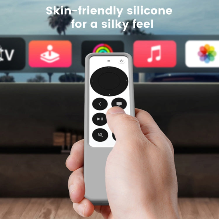 Silicone Remote Controller Waterproof Anti-Slip Protective Cover For Apple TV 4K 2021, (Gray White), (Luminous Color), (Brown), (Black)