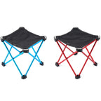 CLS C3 Outdoor Folding Stool Climbing Camping Portable Small Bench, 24.5 x 25cm Red, 24.5 x 25cm Blue