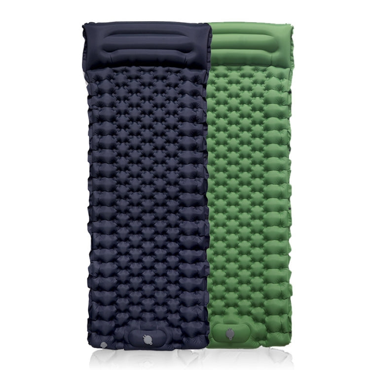 TPU Inflatable Sleeping Pad Camps Outdoor Waterproof Single Travel Cushion, Navy), Army Green