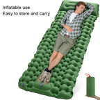TPU Inflatable Sleeping Pad Camps Outdoor Waterproof Single Travel Cushion, Navy), Army Green