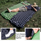 TPU Inflatable Sleeping Pad Camps Outdoor Waterproof Single Travel Cushion, Navy), Army Green