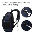 Cationic SLR Backpack Waterproof Photography Backpack with Headphone Cable Hole, Blue, Black, Red