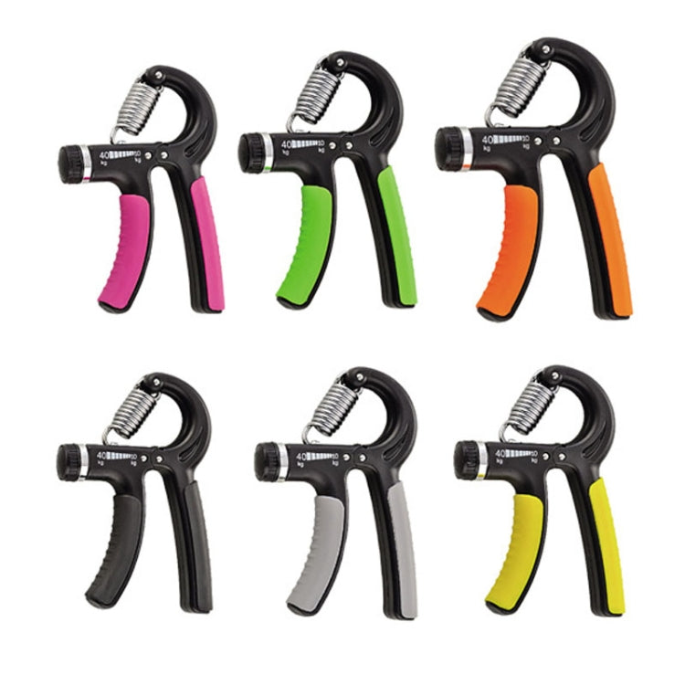 10-40kg Adjustable R-shaped Grip Finger Hand Training Gym, 10-40kg Black, 10-40kg Black Yellow, 10-40kg Black Gray, 10-40kg Black Green, 10-40kg Black Rose Red, 10-40kg Black Orange