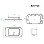 4.8A Punch-Free Automatic Spring Cover RV Bus Modified Dual USB Car Charger, 4.8A