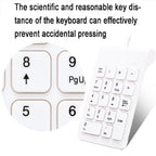 Laptop Wired Digital Mini USB Keyboard, Wired White, Wired Black