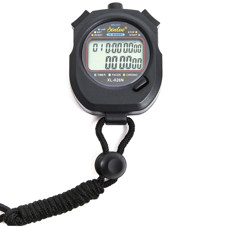 XINLONG XL-026N Double Row 10 Memories Electronic Stopwatch Large Screen Display Referee Timer, XL-026N