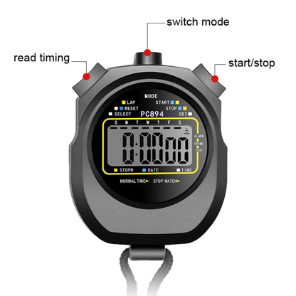 PC894 Electronic Stopwatch Timer Sports Fitness Training Referee Stopwatch, PC894