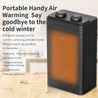 Office Household Mute Desktop Shaking Head Electric Heaters, Spec:, Knob (EU Plug), Screen (EU Plug), Knob (UK Plug), Screen (UK Plug)