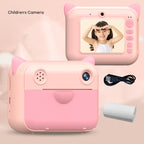 CP01 2.4 Inch HD Screen Kids Toy Thermal Printing Camera no Memory Card, Blue, Pink