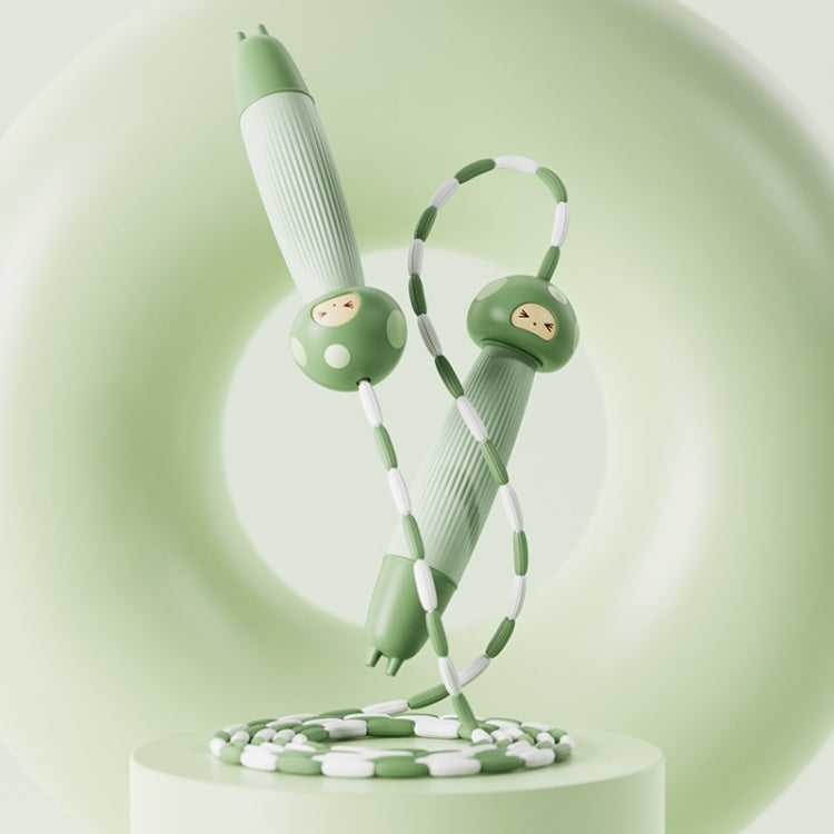 T004 Cartoon Silicone Adjustable Student Skipping Rope, Style:, PVC Rope (Green), PVC Rope (Orange), PVC Rope (Brown), Soft Bead Bamboo Rope (Green), Soft Bead Bamboo Rope (Orange), Soft Bead Bamboo Rope (Brown), Dual Use (Green), Dual Use (Orange)    ...