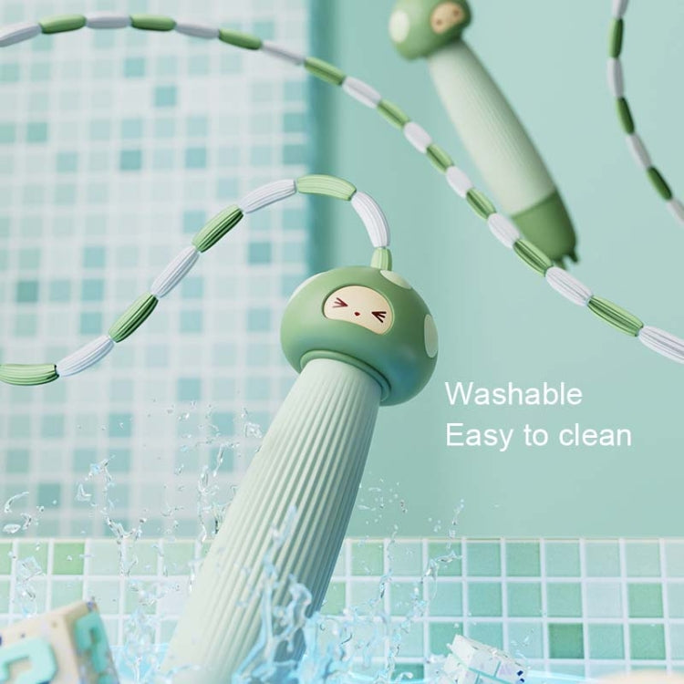 T004 Cartoon Silicone Adjustable Student Skipping Rope, Style:, PVC Rope (Green), PVC Rope (Orange), PVC Rope (Brown), Soft Bead Bamboo Rope (Green), Soft Bead Bamboo Rope (Orange), Soft Bead Bamboo Rope (Brown), Dual Use (Green), Dual Use (Orange)    ...