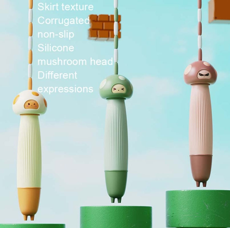 T004 Cartoon Silicone Adjustable Student Skipping Rope, Style:, PVC Rope (Green), PVC Rope (Orange), PVC Rope (Brown), Soft Bead Bamboo Rope (Green), Soft Bead Bamboo Rope (Orange), Soft Bead Bamboo Rope (Brown), Dual Use (Green), Dual Use (Orange)    ...