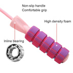 H8010 Weight Bearing Rope Skipping Fitness Equipment, PVC Rope Pink, PVC Rope Green