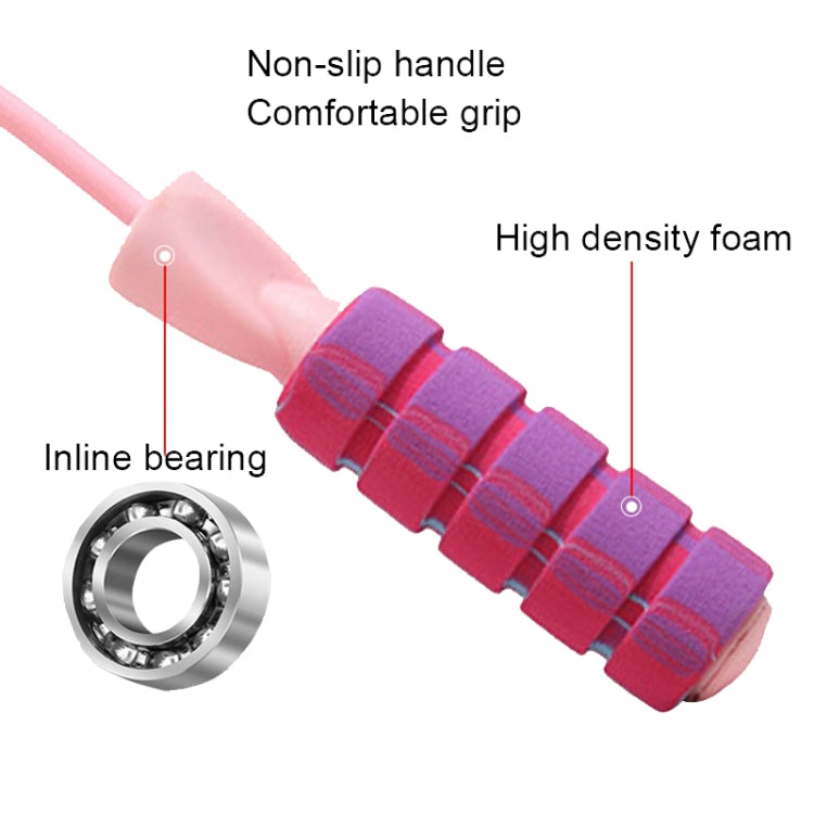 H8010 Weight Bearing Rope Skipping Fitness Equipment, PVC Rope Pink, PVC Rope Green