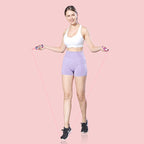 H8010 Weight Bearing Rope Skipping Fitness Equipment, PVC Rope Pink, PVC Rope Green