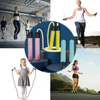 Glowing Skipping Rope Fitness Exercise Student Racing Training, Yellow, Pink, Blue, Green