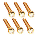6PCS Guitar Dipping Pure Copper Citrimine Guitar Caps, Style:, Crystal Head (White), Crystal Head (Yellow), Crystal Head (Red), Crystal Head (Purple), Crystal Head (Green), Crystal Head (Black), Big Diamond (White), Big Diamond (Gold)                  ...