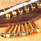 6PCS Guitar Dipping Pure Copper Citrimine Guitar Caps, Style:, Crystal Head (White), Crystal Head (Yellow), Crystal Head (Red), Crystal Head (Purple), Crystal Head (Green), Crystal Head (Black), Big Diamond (White), Big Diamond (Gold)                  ...