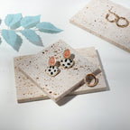 2 PCS Cave Stone Jewelry Shooting Props Jewelry Display Stand, Beige (10x10cm), Beige (10x15cm), Gray (10x10cm), Gray (10x15cm)