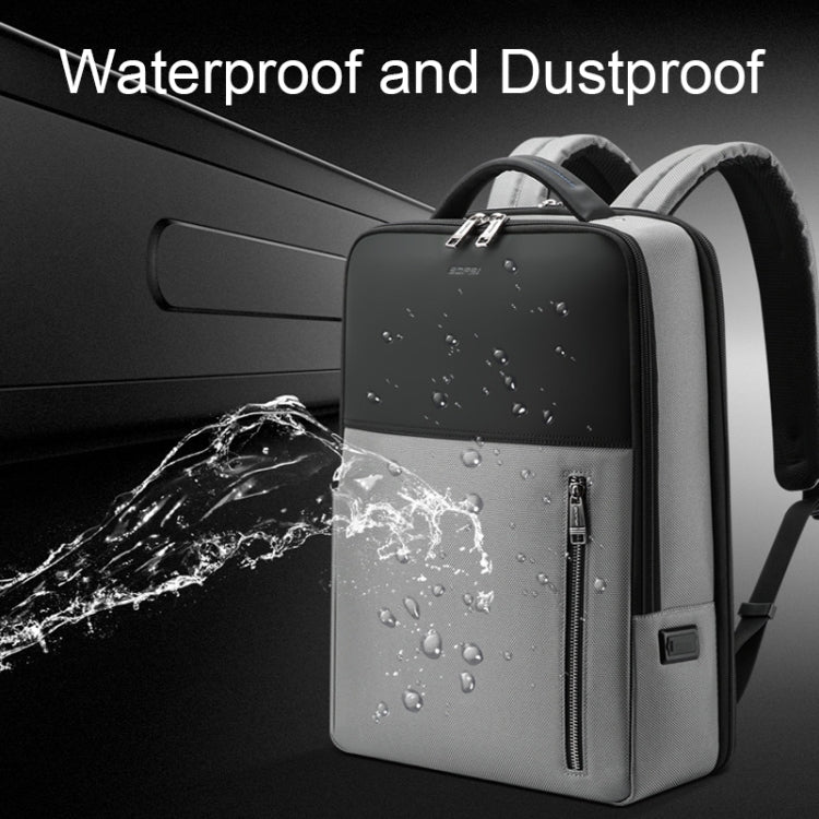 Bopai 61-68118 Multifunctional Wear-resistant Anti-theft Laptop Backpack with USB Charging Hole