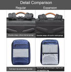 Bopai 61-120691A Waterproof Anti-theft Laptop Backpack with USB Charging Hole, Spec:, Regular Version, Expansion Version