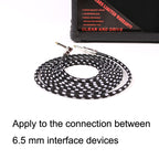 Guitar Connection Wire Folk Bass Performance Noise Reduction Elbow Audio Guitar Wire, Size:, 0.5m(Black White), 1m(Black White), 3m(Black White), 6m(Black White)