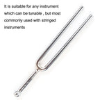 2 PCS Resonant Standard Teaching Sound Fork Stainless Steel Violin Instrument Music Sound Fork, Silver