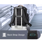 Bopai 61-86611 Multifunctional Wear-resistant Anti-theft Laptop Backpack with USB Charging Hole
