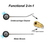 Car Chassis Washe 1/4 Quickly Inserts Road Cleaning Brush, Grey, Black